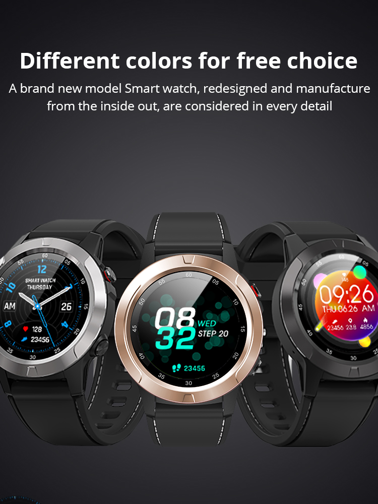 MAKIBES M4C Smart Watch GPS Bluetooth Heart Rate Monitor Call Message Reminder Music Player - Silver