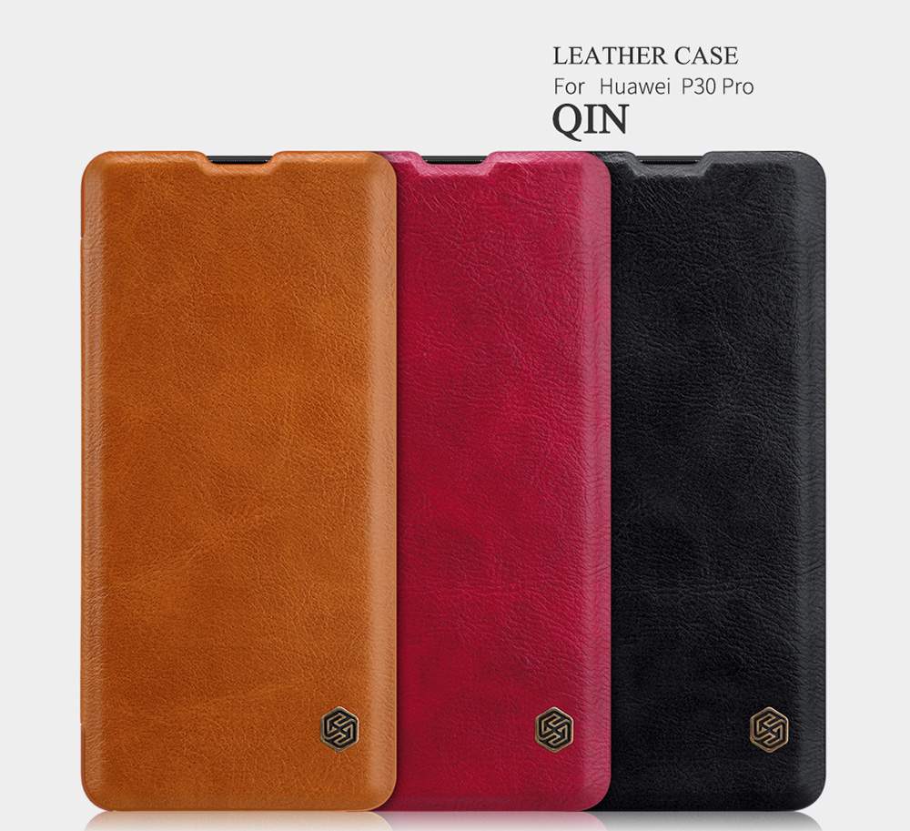 NILLKIN Protective Leather Phone Case For HUAWEI P30 Pro Smartphone - Black