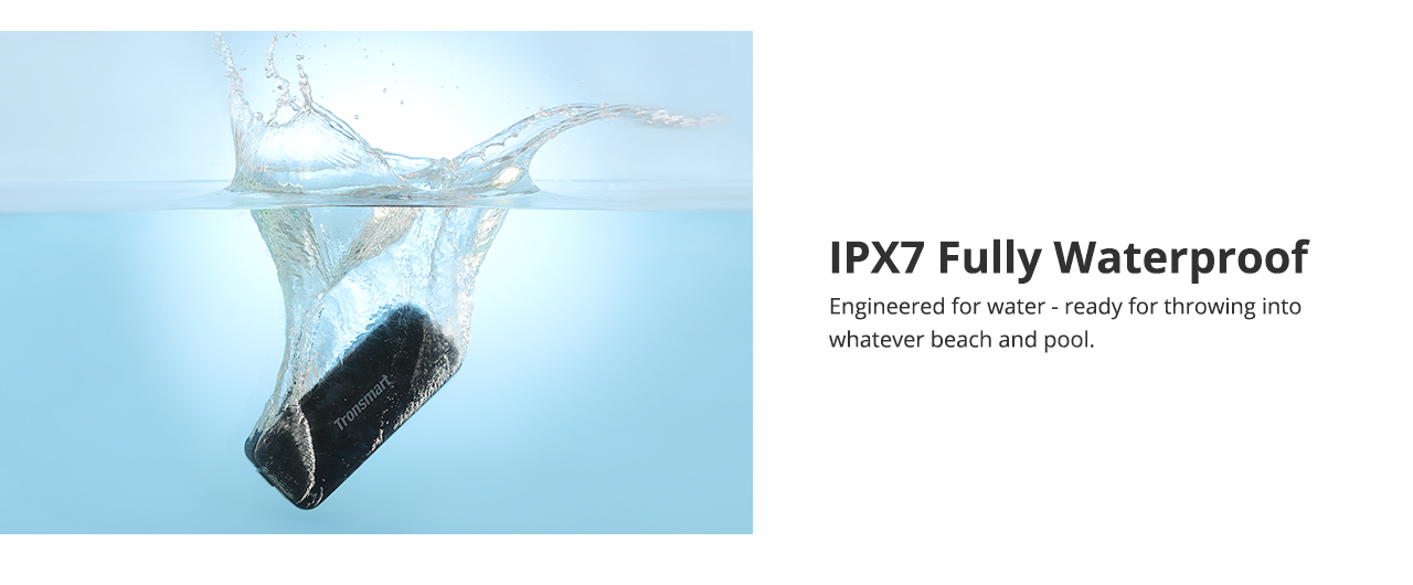 Tronsmart T2 Plus 20W Bluetooth 5.0 Speaker 24H Playtime IPX7 Waterproof Soundbar with TWS,Siri,Micro SD