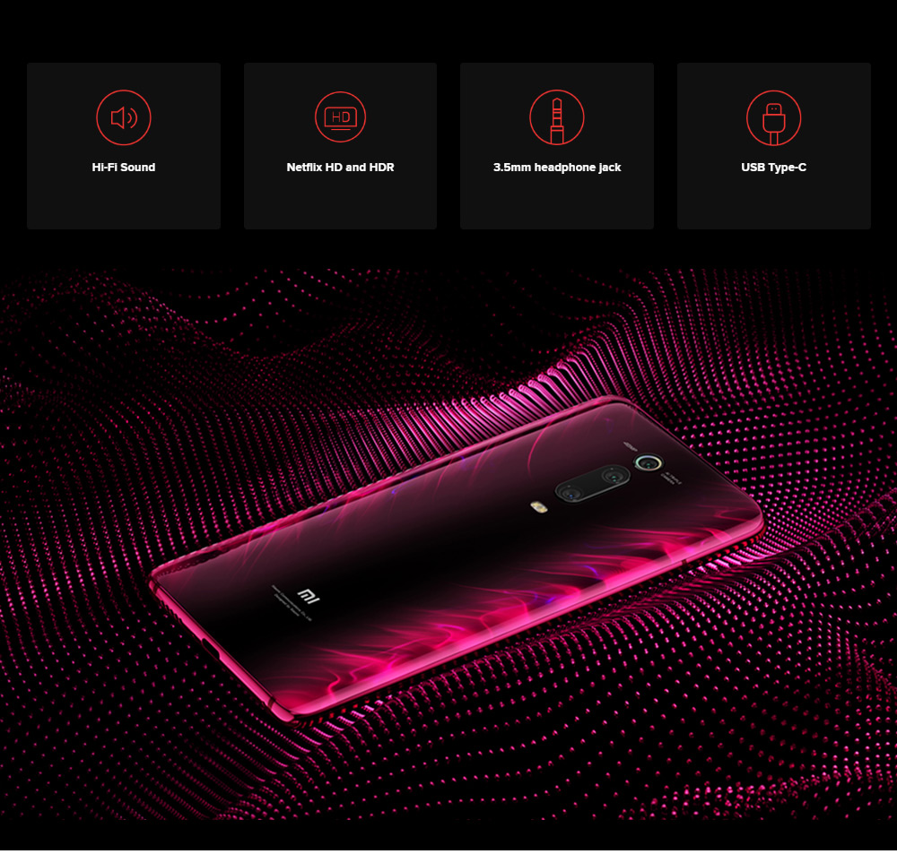 Xiaomi Mi 9T 6.39 Inch 4G LTE Smartphone Snapdragon 730 6GB 128GB 48.0MP+8.0MP+13.0MP Triple Rear Cameras MIUI 10 In-display Fingerprint Fast Charge Global Version - Black