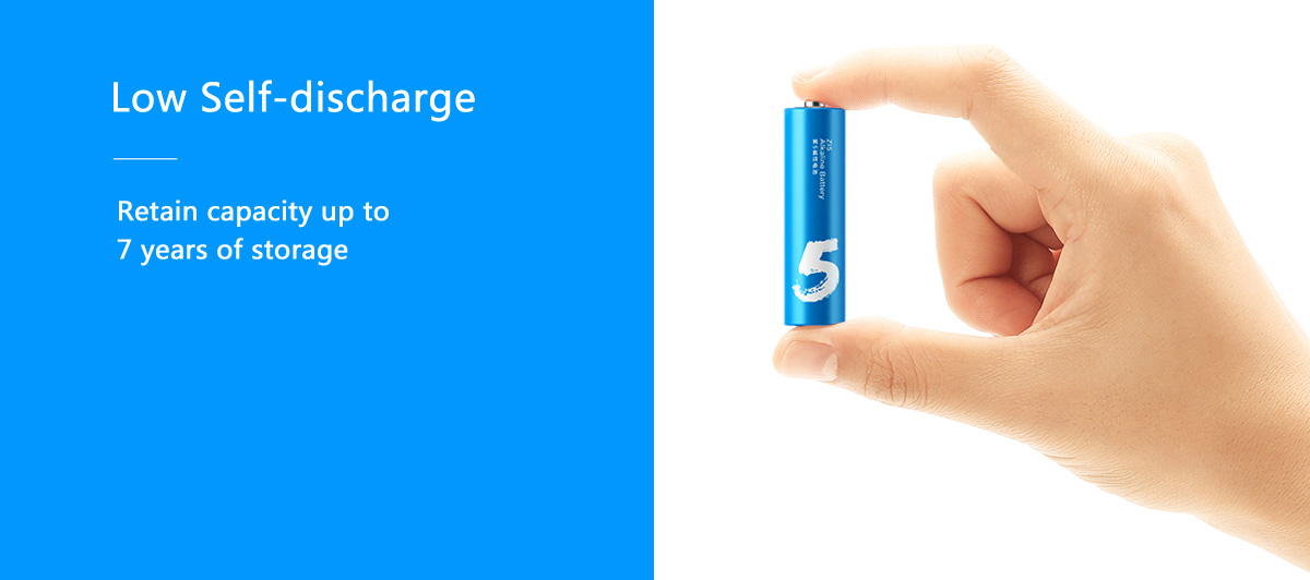Original Xiaomi Rainbow Zi5 1.5V AA Alkaline Battery Set 10Pcs