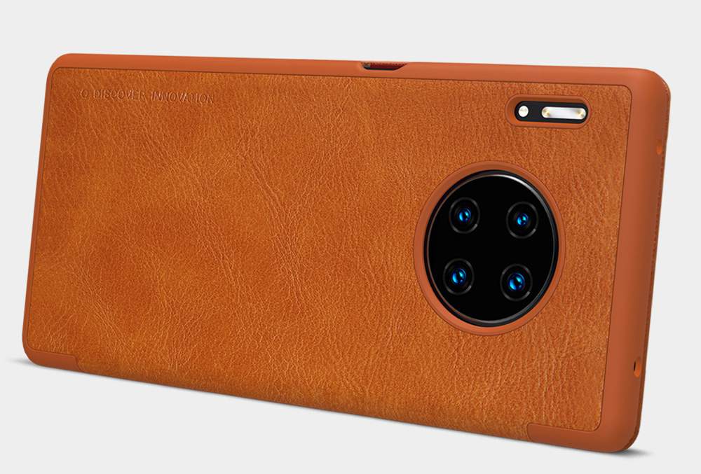 NILLKIN Protective Leather Phone Case For HUAWEI Mate 30 Pro Smartphone - Red