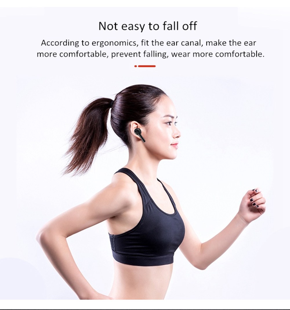 TW08 TWS Bluetooth 5.0 Earbuds Binaural Call Siri Voice Assistant 500 mAh Charging Case Stereo Hifi Sound Noise Cancelling - White