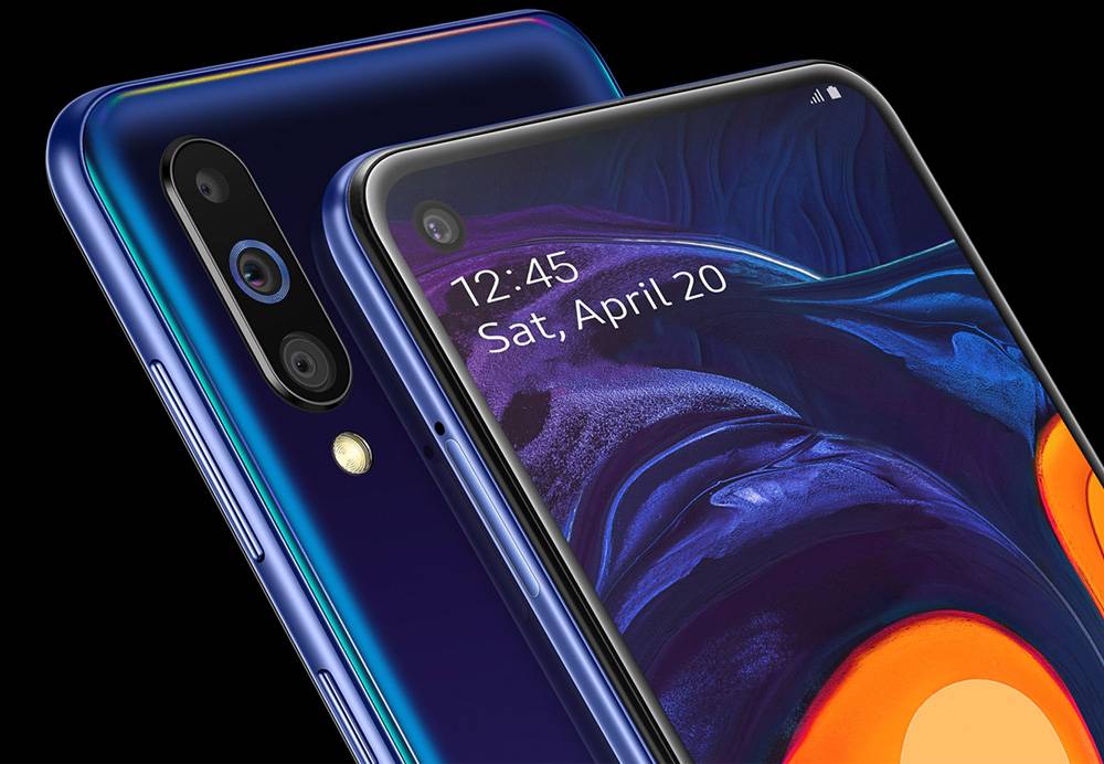 Samsung Galaxy A60 4G LTE Smartphone 6.3 Inch Snapdragon 675G 6GB 128GB 32.0MP+8.0MP+5.0MP Triple Rear Cameras Fingerprint ID Dual SIM Android 9.0 - Cocktail Orange