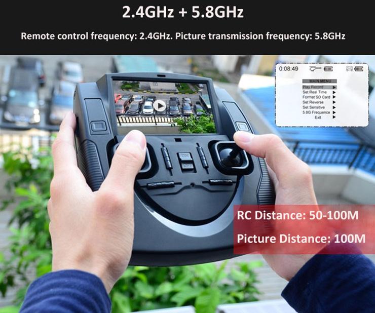 Hubsan H107D 4CH 5.8G 6 Axis Gryo FPV 0.3MP Camera RC Quadcopter - RTF