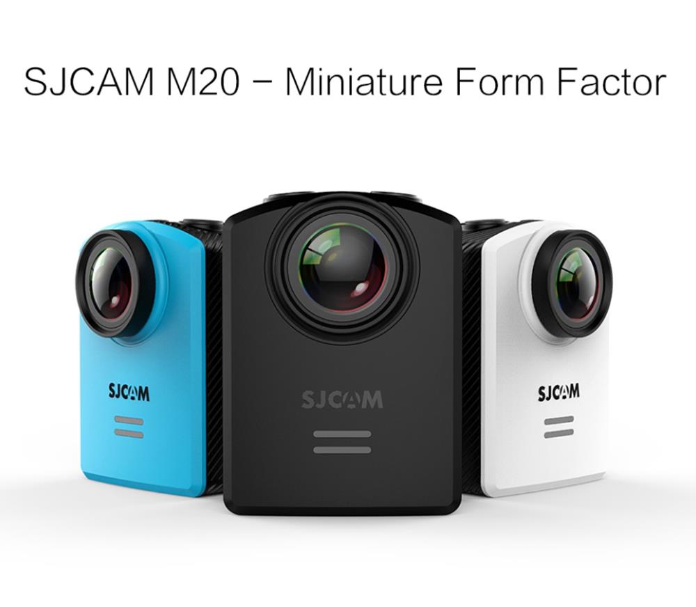SJCAM M20 WiFi Action Camera 16MP Sony IMX206 Sensor 166 Degree Angle Len Gyro Stabilization With Waterproof Case - White