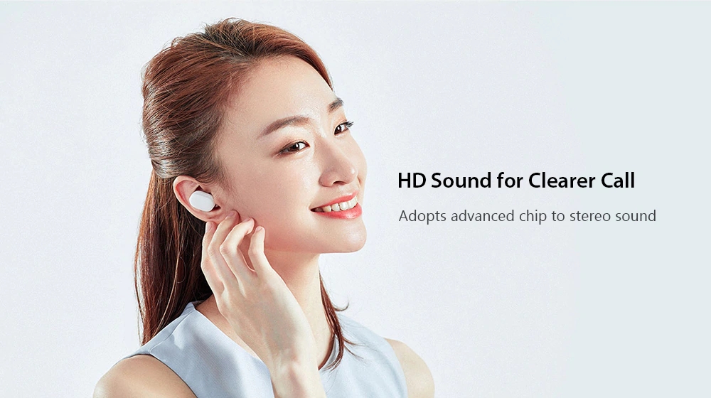 Xiaomi Airdots TWS Wireless Bluetooth 5.0 In-ear EarphoneTouch Control with Charging Box - White