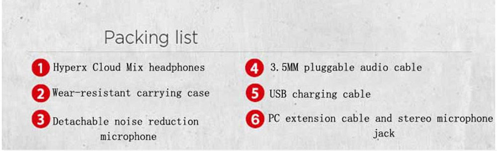 Kingston HyperX Cloud Mix Gaming Headset Bluetooth 4.2 Built-in/ Detachable Mic HyperX Dual-cavity Driver - Black