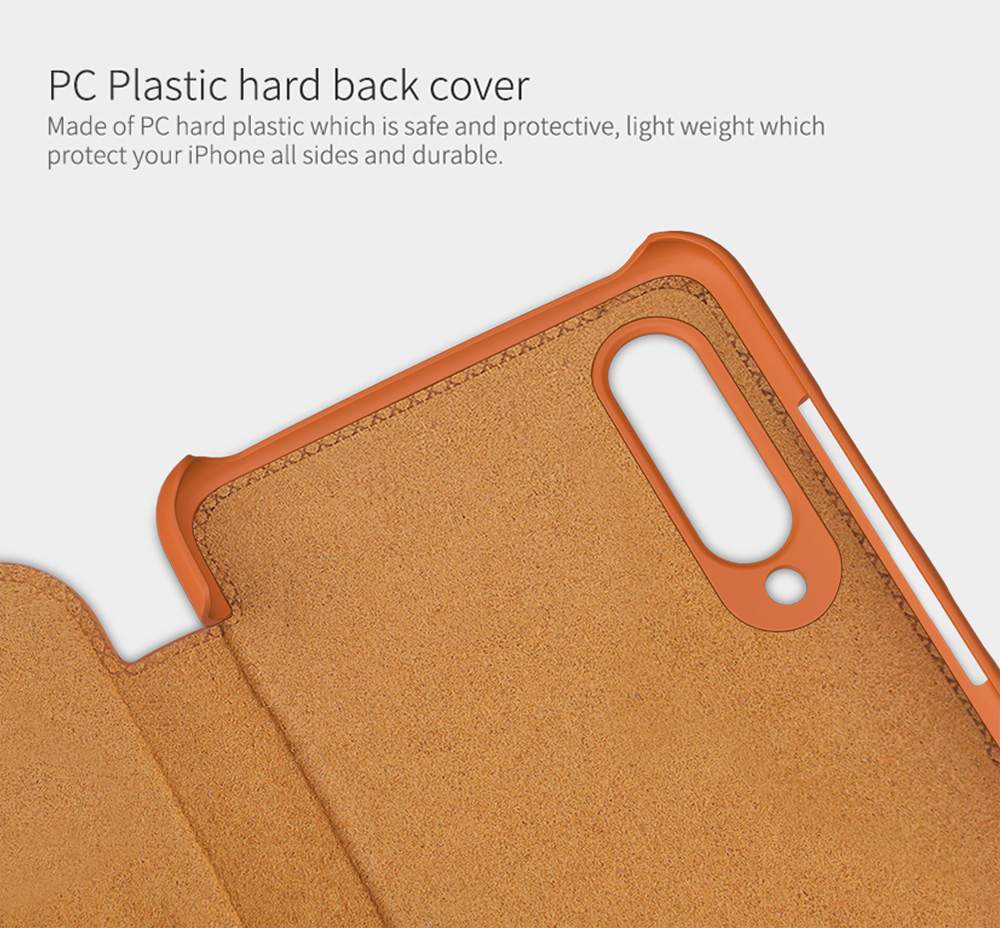 NILLKIN Protective Leather Phone Case For Xiaomi Mi 9 Pro Smartphone - Black
