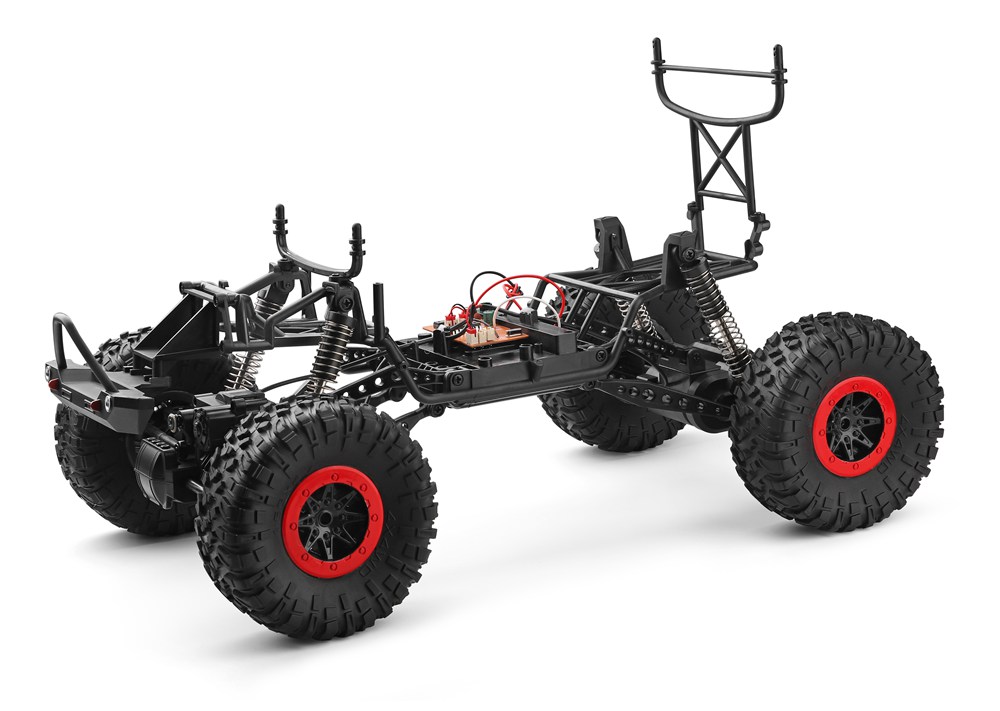 Wltoys 104311 JEEP 1/10 2.4G 4WD Electric Brushed Off-road Rock Crawler Climbing Vehicle RC Car With LED Light RTR - Red