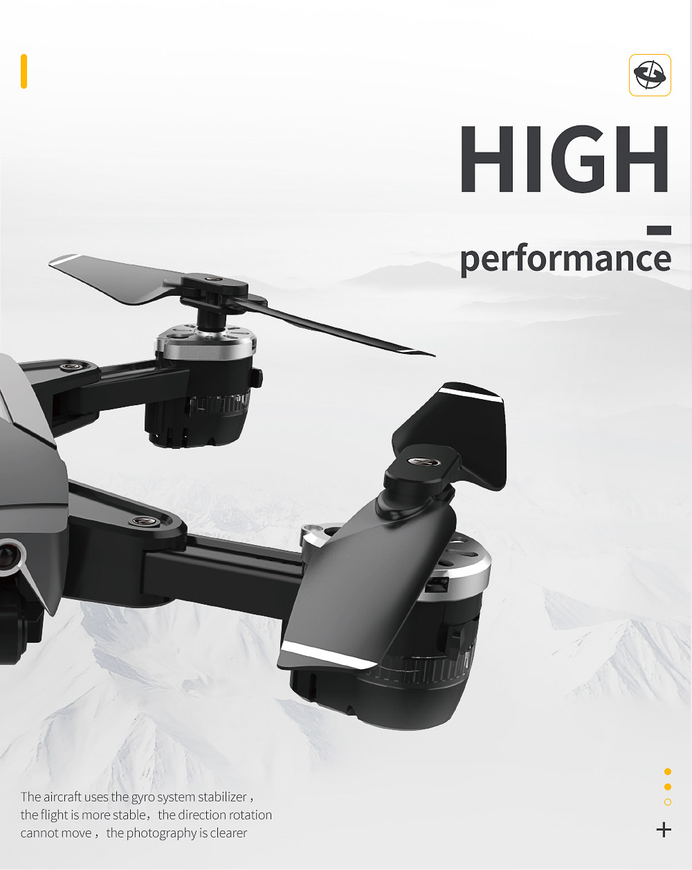 JDRC JD-20S 720P WIFI FPV Flying Time 15mins With 120 Degree Wide-angle Camera Altitude Hold Mode Foldable RC Drone RTF-Black