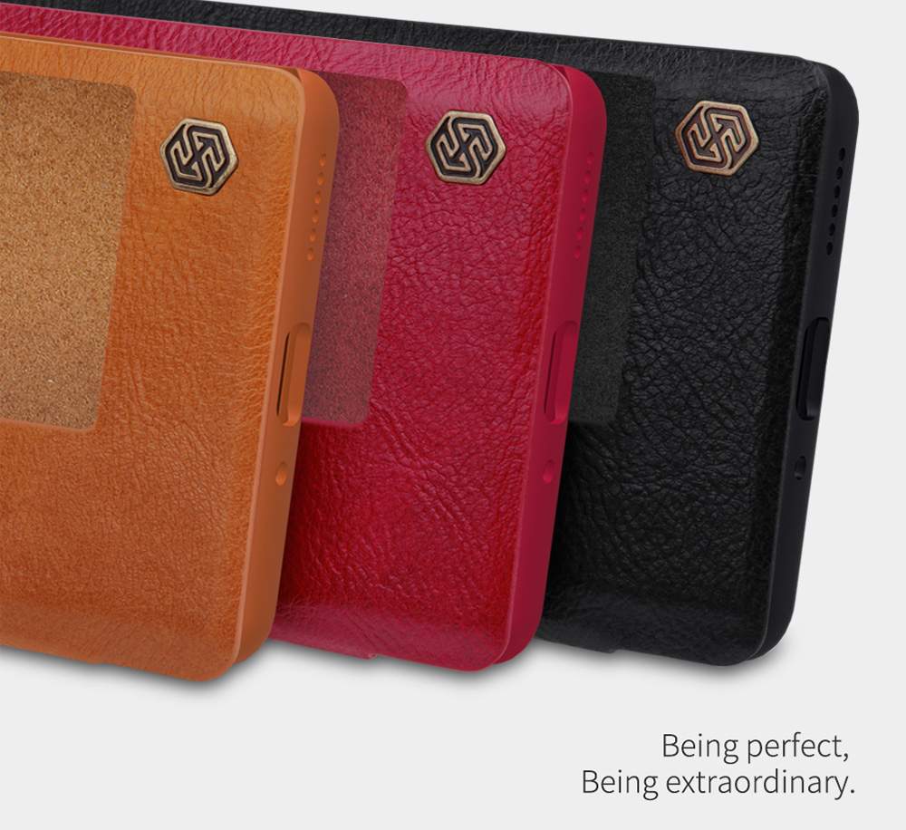 NILLKIN Protective Leather Phone Case For HUAWEI Mate 30 Pro Smartphone - Red