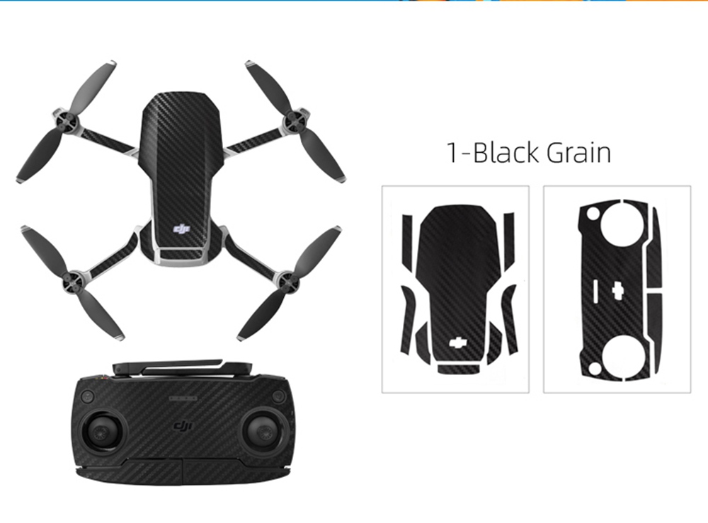 Sunnylife Expansion Accessories Aircraft Transmitter Sticker Set For DJI Mavic MINI RC Aircraft - Blue Shark