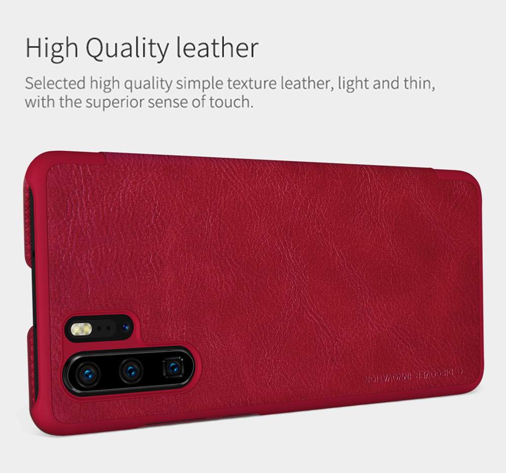 NILLKIN Protective Leather Phone Case For HUAWEI P30 Pro Smartphone - Black