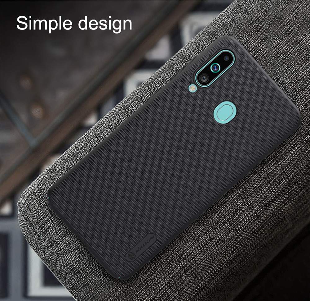 NILLKIN Protective Frosted PC Phone Case For Samsung Galaxy A60 Smartphone - Black