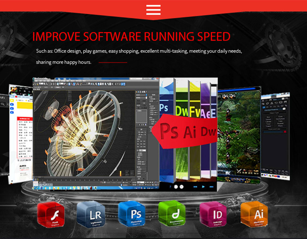 Juhor DDR4 8GB 3000Mhz 1.35V 288 Pin RAM Desktop Memory Module With RGB Glowing And Shell For PC Computer - Red