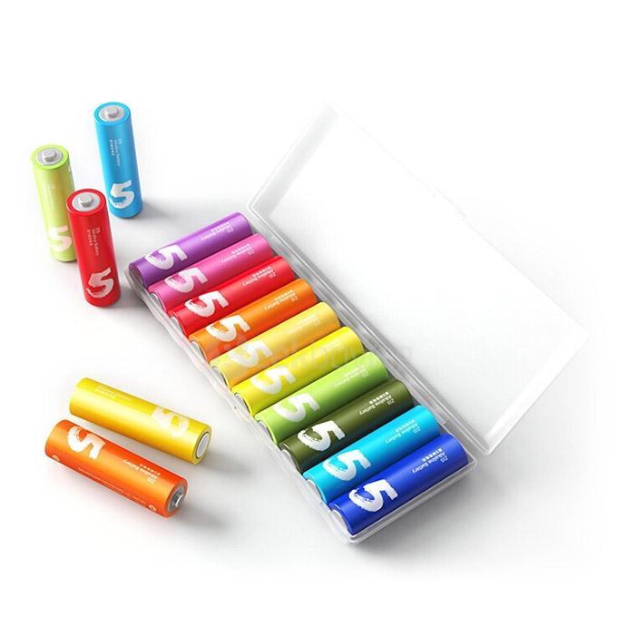 Original Xiaomi Rainbow Zi5 1.5V AA Alkaline Battery Set 10Pcs