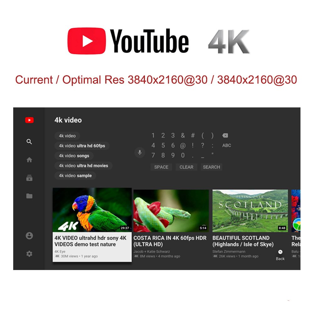 MECOOL K7 Android 9.0 DVB TV BOX DVB-S2/T2/C Amlogic S905X2 4GB LPDDR4 64GB EMMC 2.4G+5G WiFi 1000Mbps USB3.0 H.265