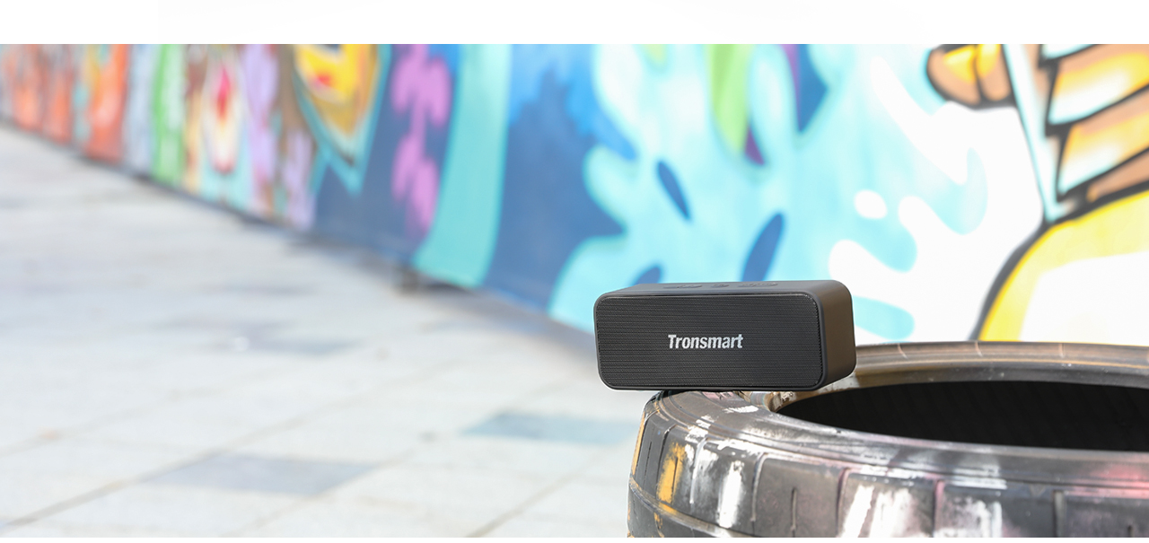 Tronsmart T2 Plus 20W Bluetooth 5.0 Speaker 24H Playtime IPX7 Waterproof Soundbar with TWS,Siri,Micro SD