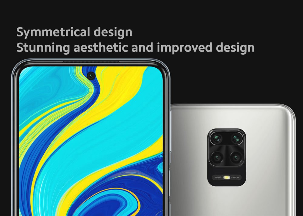 Xiaomi Redmi Note 9S 6.67 Inch 4G LTE Smartphone Qualcomm Snapdragon 720G 4GB RAM 64GB ROM Quad Rear Cameras Android 10.0 Dual SIM Dual Standby Global Version - Glacier White
