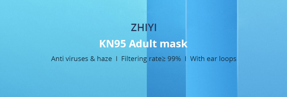 10pcs Zhiyi KN95 Self-priming Filter Mask With CE Approved 4-layer Protection For PM 2.5 Anti Fog Dust Pollution Haze White - 1 pack