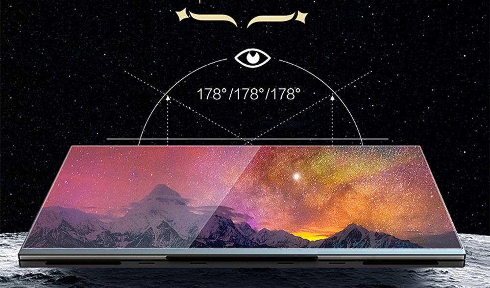 Sculptor MR156LU Portable Monitor 15.6" 4K UHD IPS Touch Screen 72% NTSC HDR Dual Type-C+Mini HDMI Black