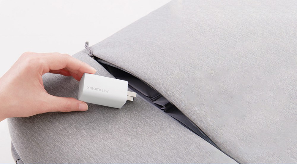 Original Xiaomi GaN 65W Travel Charger 48% Smaller USB Type-C Smart Output PD Quick Charge for Samsung Chromebook Plus Apple MacBook Pro Huawei MateBook X Pro Xiaomi Notebook - White US Plug