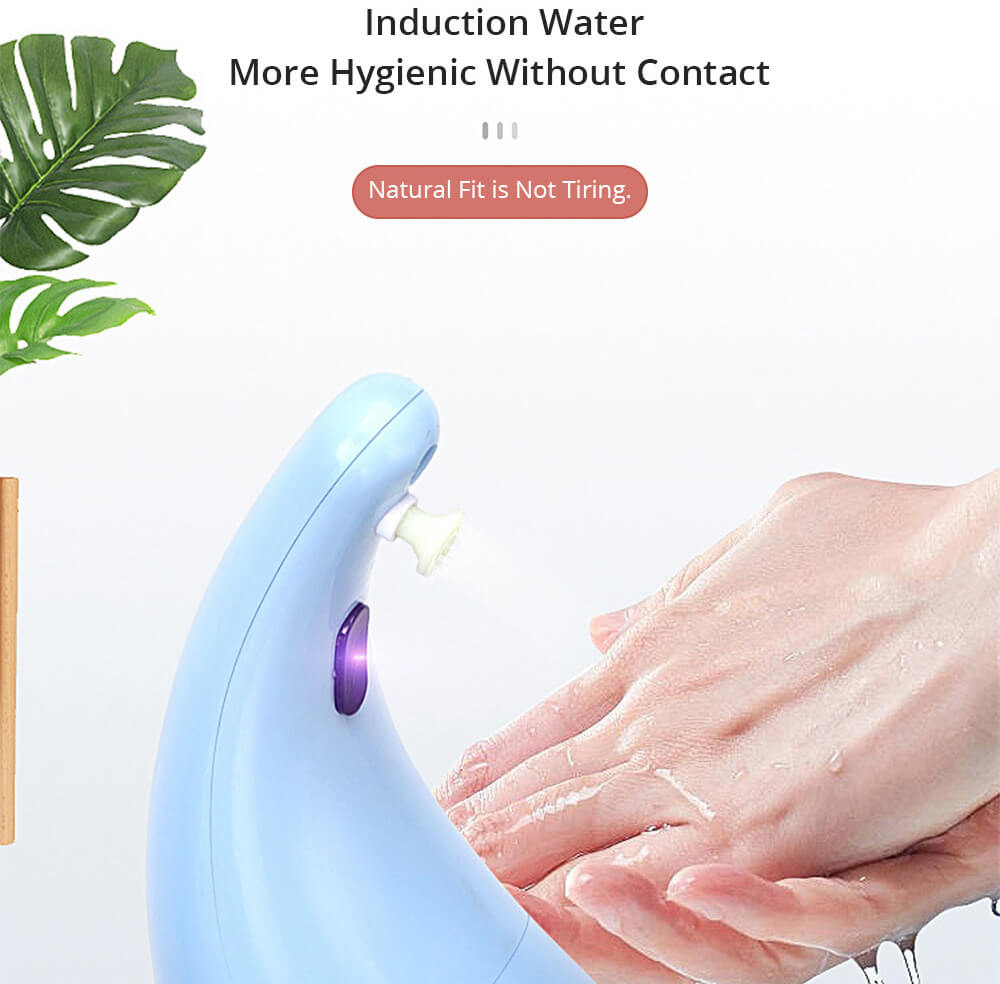 Smart Automatic Induction Soap Dispenser Alcohol Disinfection Hand Washing Box For Hotel School Bathroom kitchen - Blue