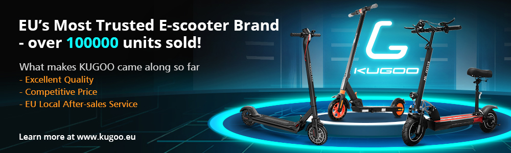KUGOO M2 PRO Folding Electric Scooter 350W Motor LED Display Screen 3 Speed Modes Max 25km/h 8.5 Inch Tire - Black