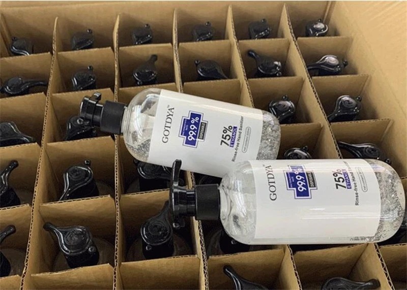 5PCS GOTDYA 300ml Wash Free Hand Alcohol Spray Gel Hand Sanitizer with 75% Alcohol Hand Soap for Daily Health Care