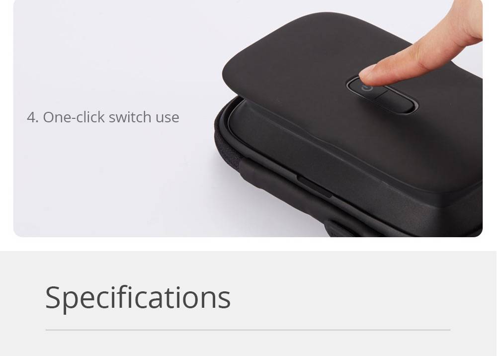 EUE Portable Phone UV Disinfection Sterilization Bag Antibacterial Bacteriostatic From Xiaomi Youpin - Black