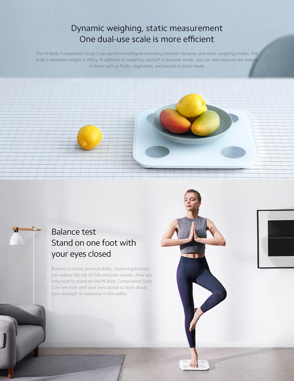 Xiaomi 2.0 Smart Bluetooth Body Fat Scale - White