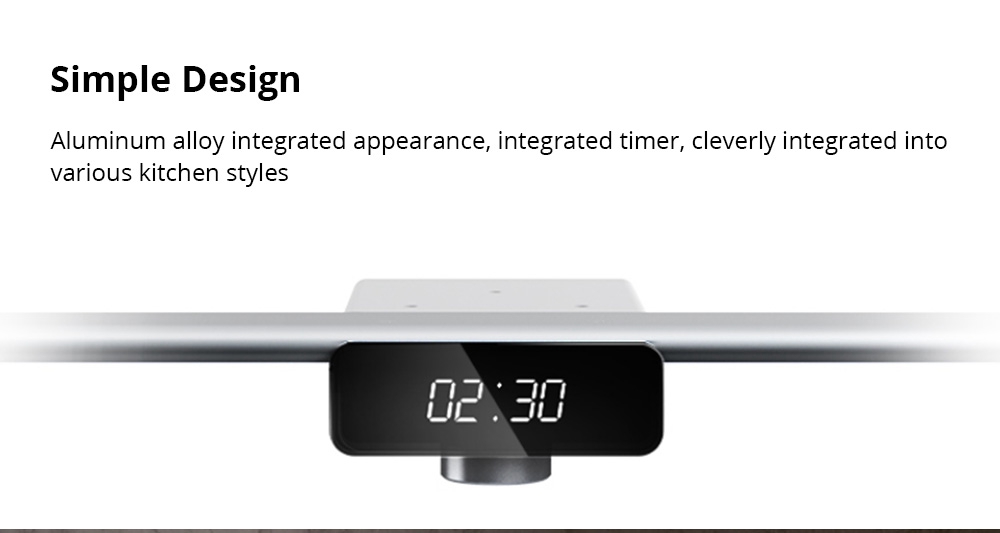 EZVALO 600mm Wireless Intelligent Hand-scanning Cabinet Lamp LED Light Technology Max Brightness 400 lux USB Charging Split Battery Design Kitchen Smart Induction - White