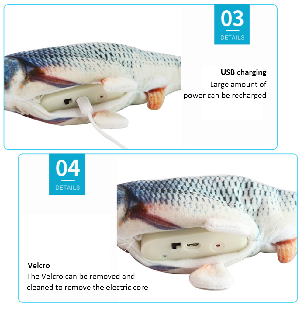 30cm Electric Simulation Fish Cat Toy - Catfish