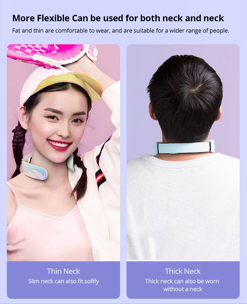 SKG K6 Intelligent Electronic Cervical Massager Neck Guard Device Fashion 4 Modes Adjustable Temperature Bluetooth Control USB Charging Relax Cervical Pressure - Blue
