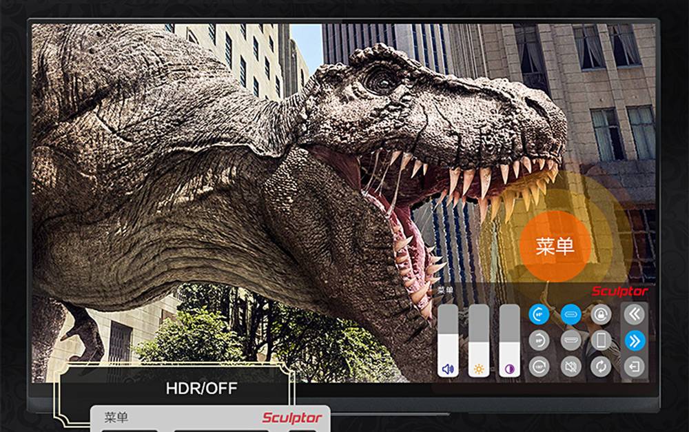 Sculptor MR156LU Portable Monitor 15.6" 4K UHD IPS Touch Screen 72% NTSC HDR Dual Type-C+Mini HDMI Black