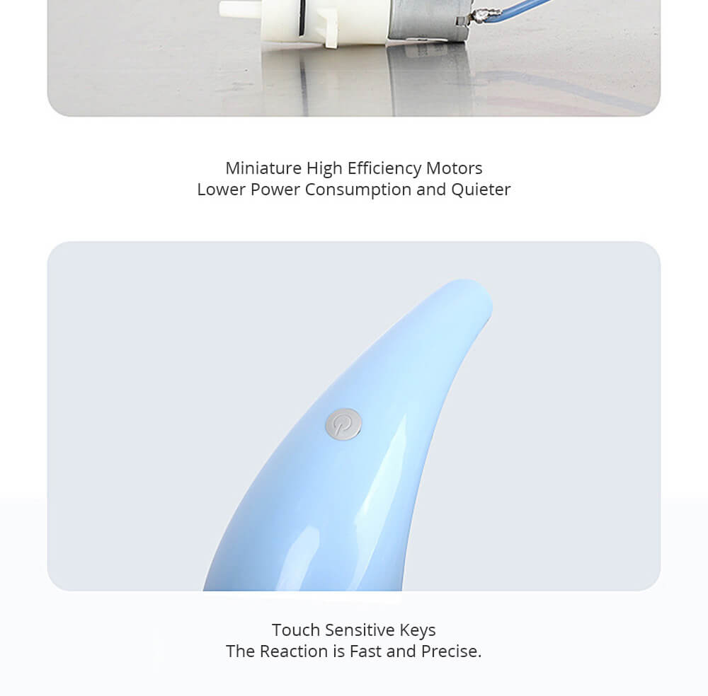 Smart Automatic Induction Soap Dispenser Alcohol Disinfection Hand Washing Box For Hotel School Bathroom kitchen - Blue
