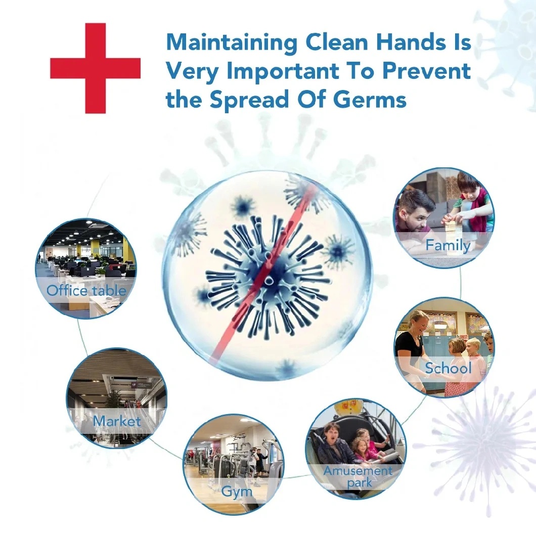 5PCS GOTDYA 300ml Wash Free Hand Alcohol Spray Gel Hand Sanitizer with 75% Alcohol Hand Soap for Daily Health Care