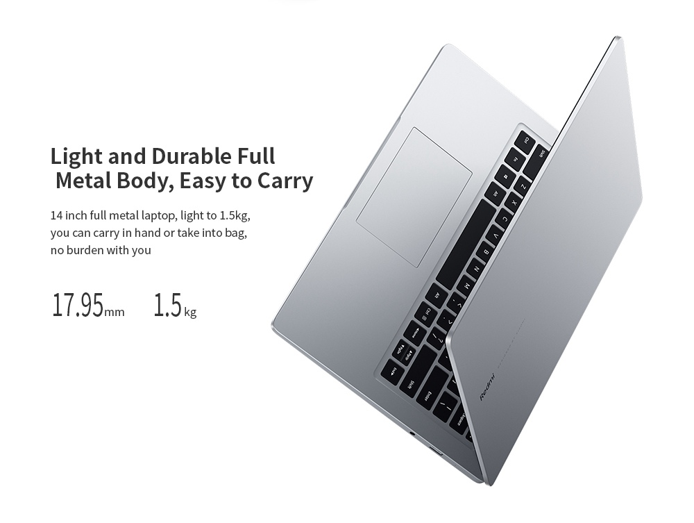 Xiaomi Redmibook 14 Ryzen Edition 14 Inch FHD Screen AMD Ryzen5 3500U Quad-Core 16G DDR4 512GB SSD Windows 10 home - Silver