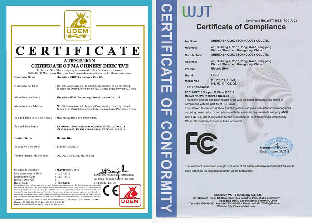 FIIDO D1 Folding Electric Moped Bike City Bike Commuter Bike Three Riding Modes 14 Inch Tires 250W Motor 25km/h 10.4Ah Lithium Battery 40-55KM Range - White