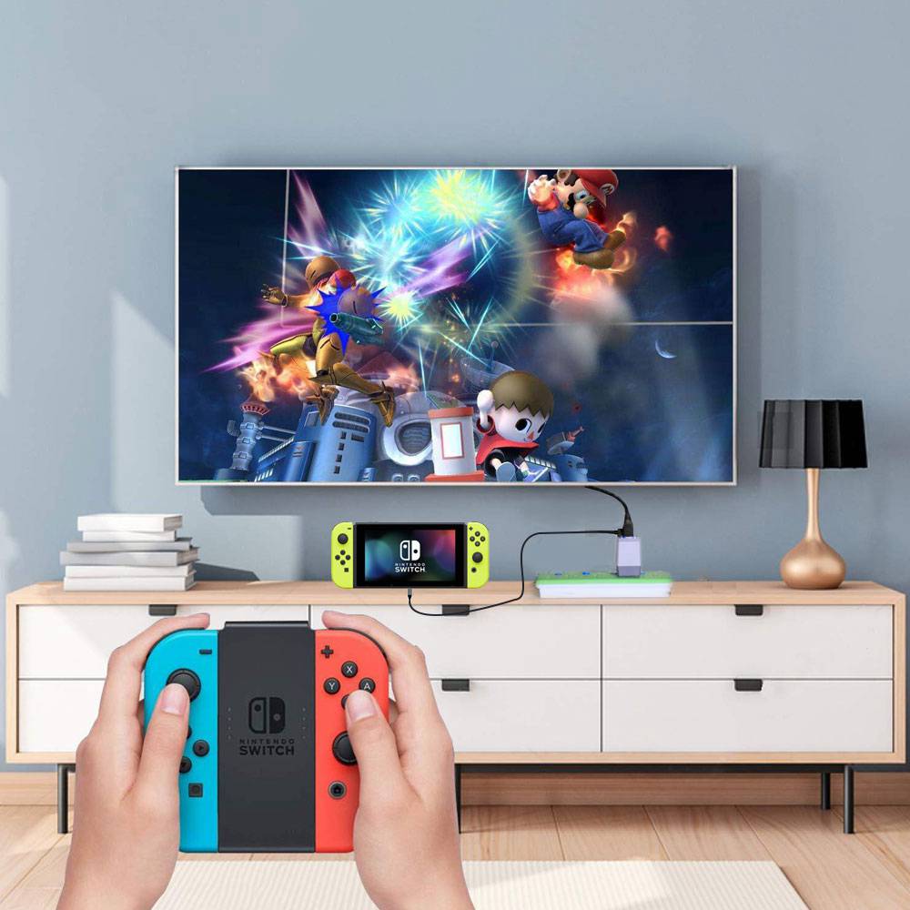 2 in 1 1080P HDMI Type C to HDMI Hub JPAdapter for Switch