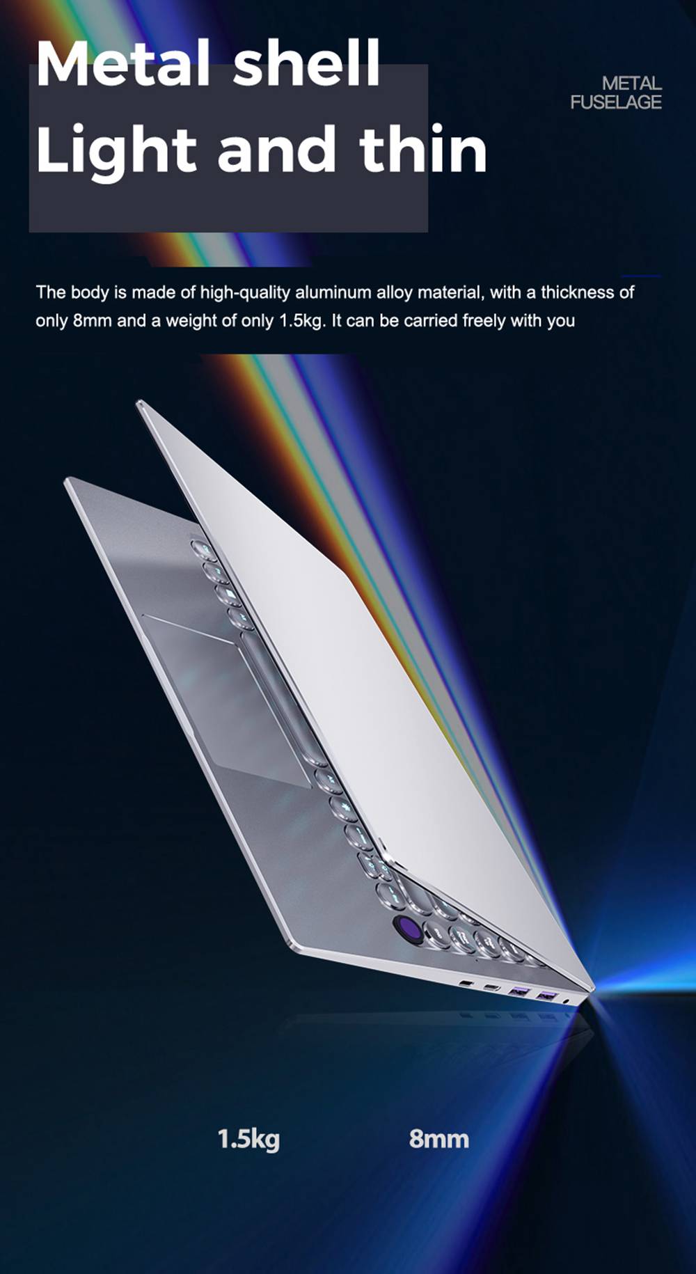 CENAVA N145 Laptop Intel Celeron 3867U 14.1 Inch 1920 x 1080 IPS Screen Intel HD Graphics 610 Windows 10 8GB LPDDR4 128GB SSD - Silver