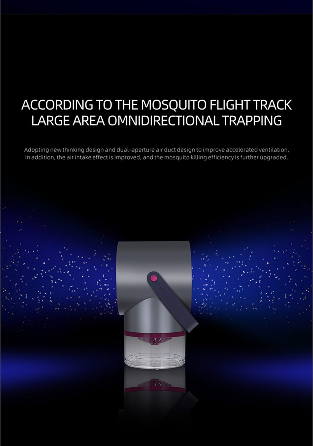 Electric Mosquito Killer Lamp Portable Mute Pure physical 365nm Light Wave Photocatalyst Insect Pest Trap Lamp For Home Outdoor Camping USB Version 189 - White