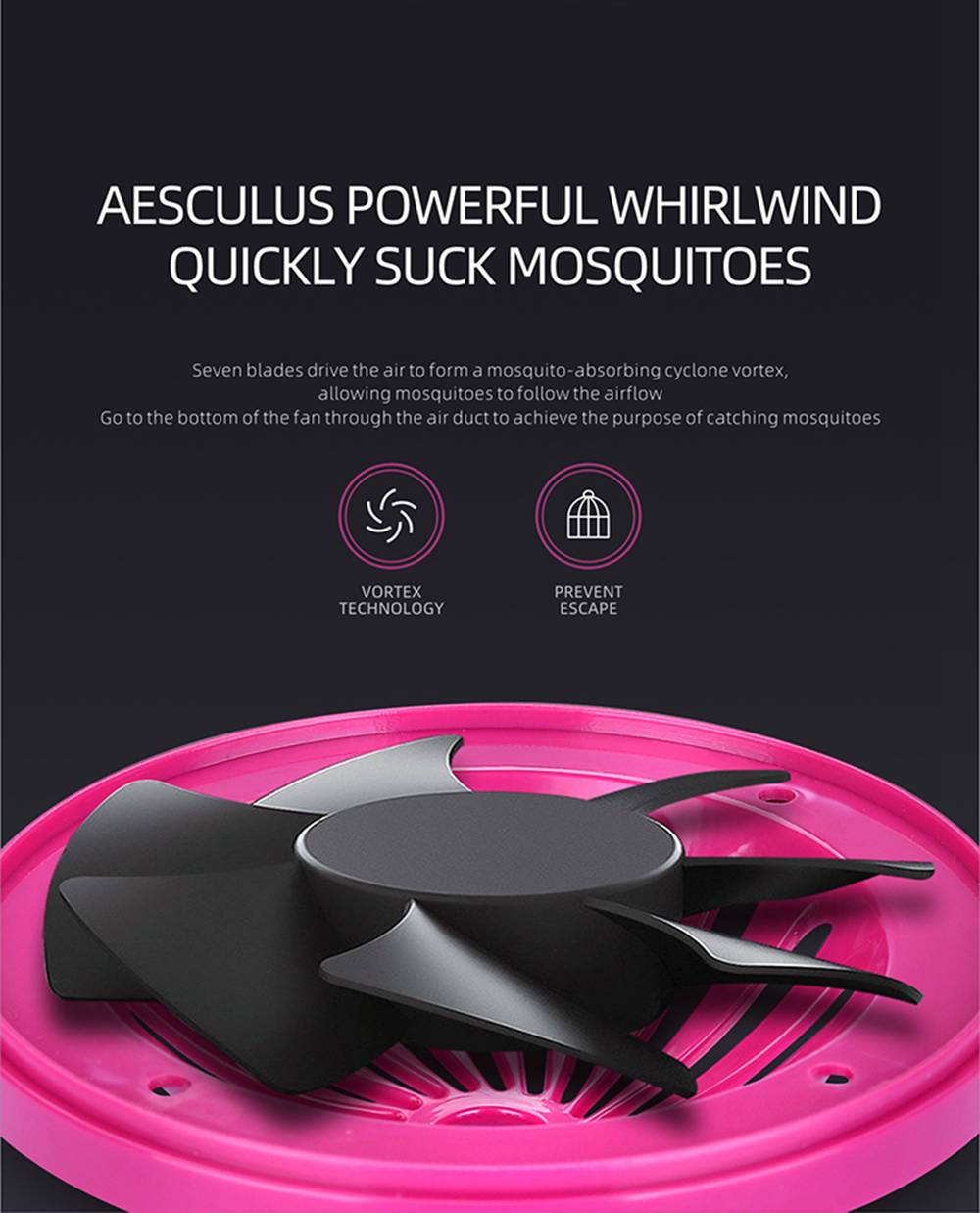 Electric Mosquito Killer Lamp Portable Mute Pure physical 365nm Light Wave Photocatalyst Insect Pest Trap Lamp For Home Outdoor Camping USB Version 189 - White