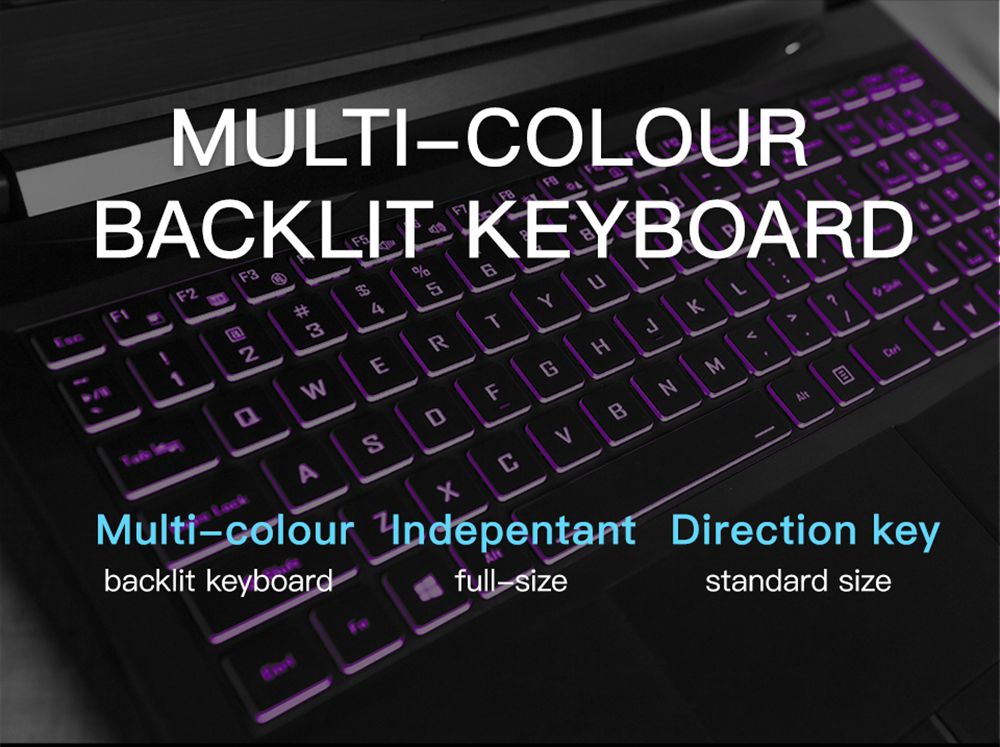Hasee Z7M-CU7NA Gaming Laptop Intel Core i7-10750H 15.6 Inch 1920 x 1080 FHD Screen NVIDIA GeForce®GTX 1650 Windows 10 8GB DDR4 512GB SSD RGB Backlit Keyboard English Version - Black
