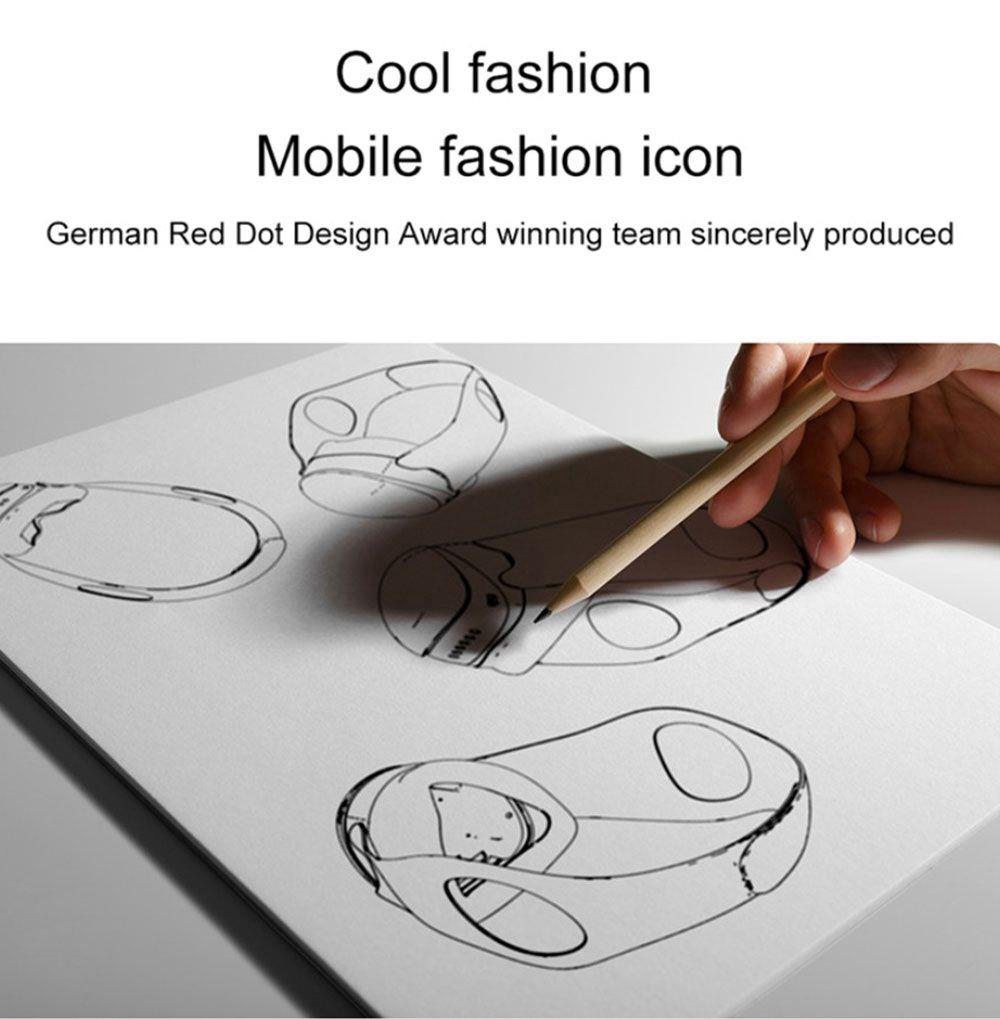 Hootim Smart Anti-haze Sterilization Mask Active Air Supply Breathing Valve Element H11 Filter 3-layer Filtration Efficiency 98.9% 760mAh Battery - Blue