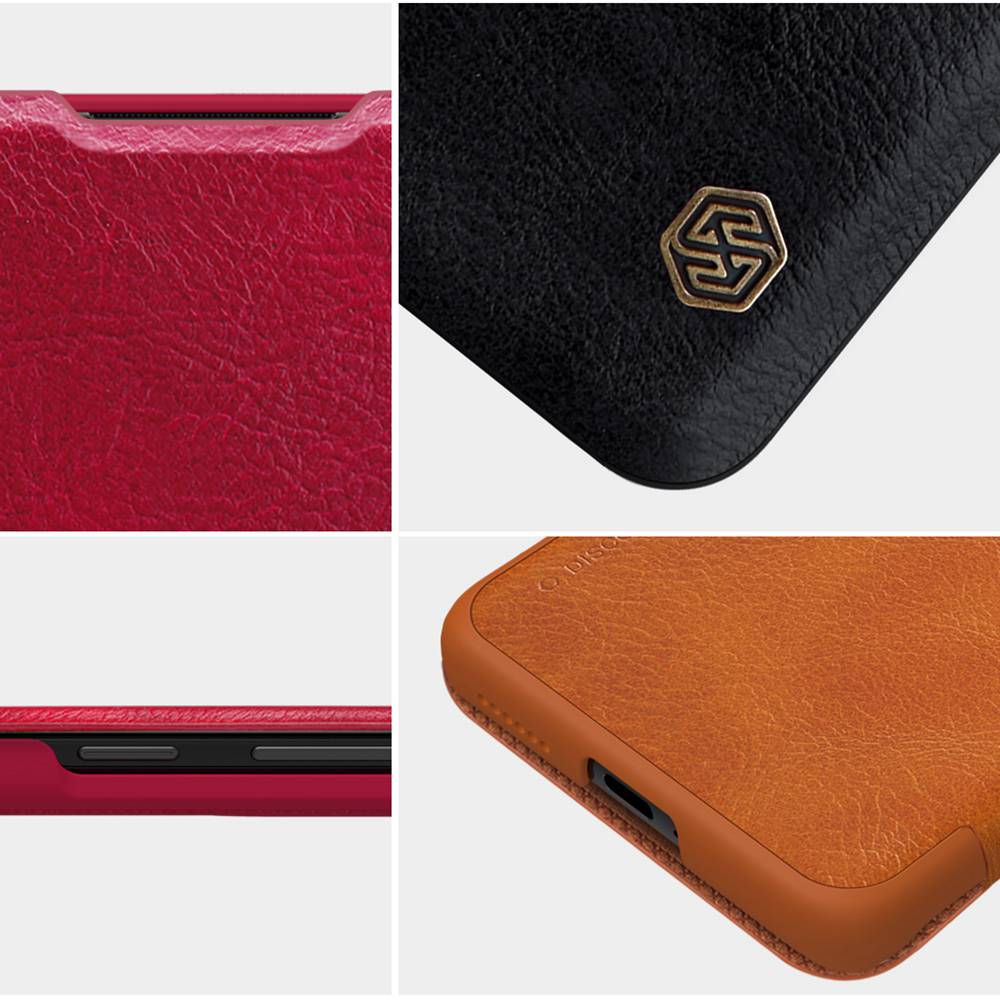 NILLKIN Protective Leather Phone Case For HUAWEI P40 Pro Smartphone - Brown