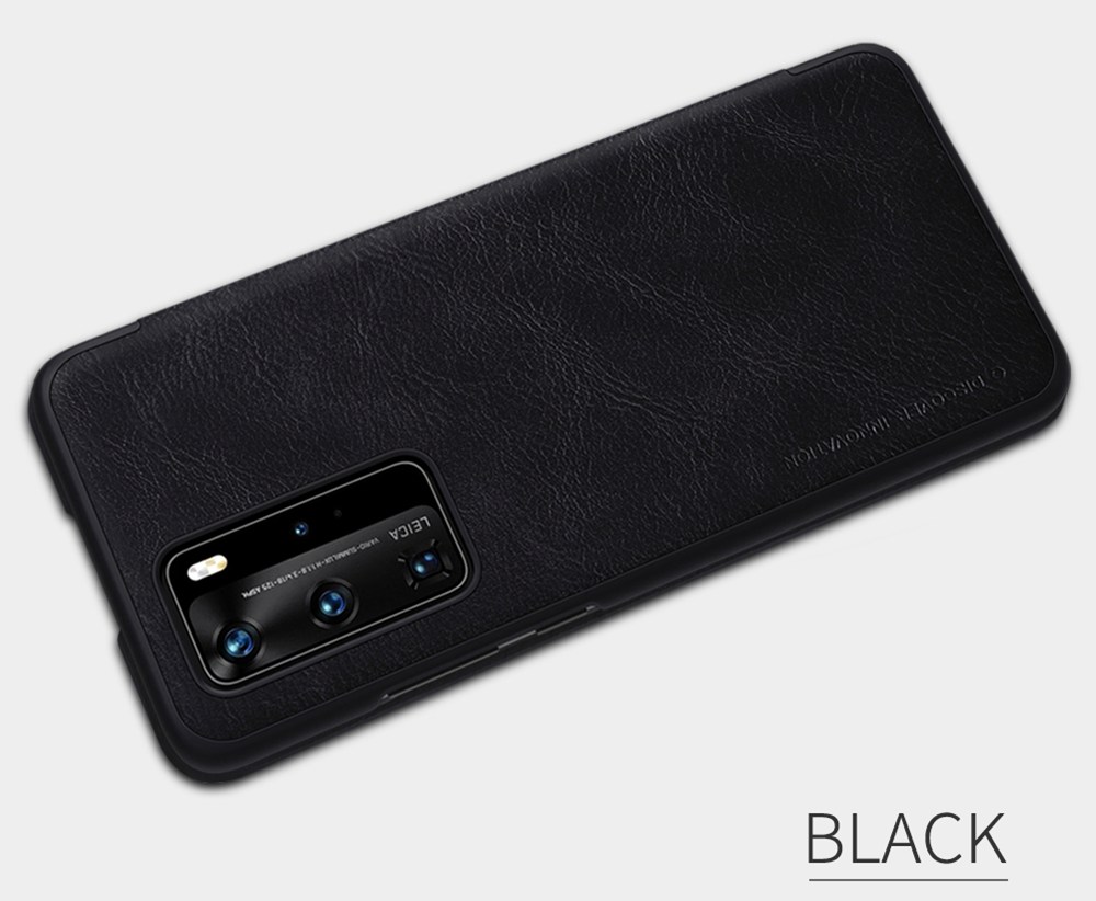 NILLKIN Protective Leather Phone Case For HUAWEI P40 Pro Smartphone - Brown
