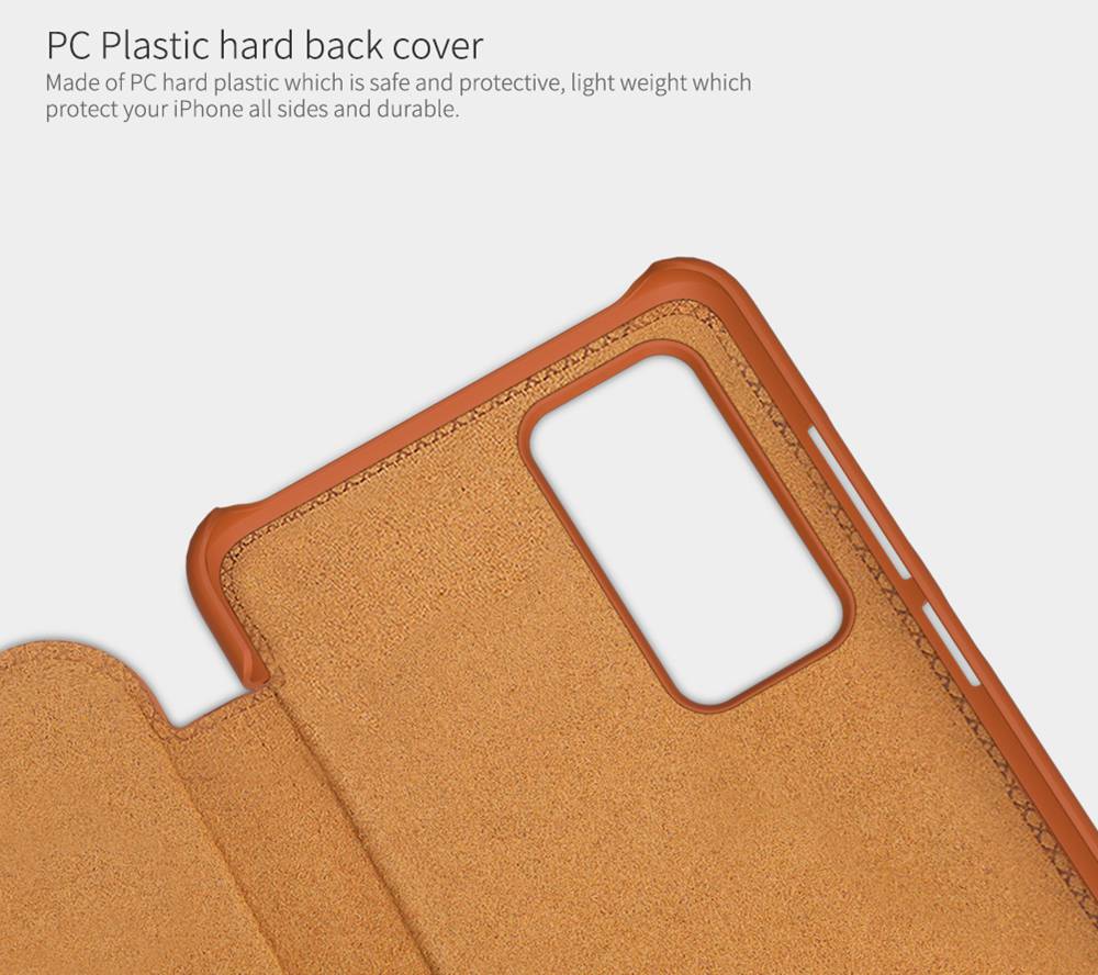NILLKIN Protective Leather Phone Case For HUAWEI P40 Smartphone - Black