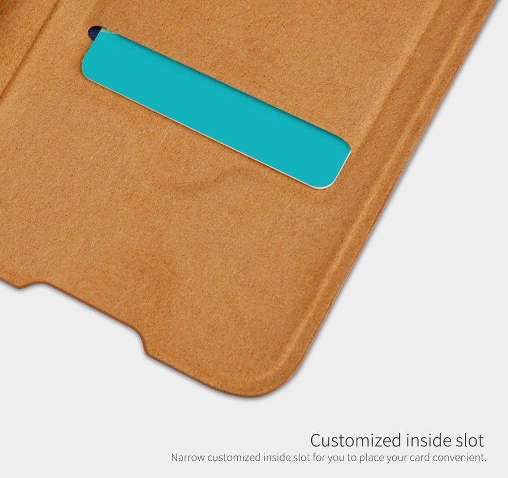 NILLKIN Protective Leather Phone Case For Oneplus 8 Smartphone - Black